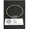 Image 2 : Dainty Sterling Silver Open Cuff Bangle, Marked 925.