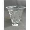 Image 2 : Very Heavy, Vintage 7.5" H Clear Glass Vase