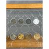 Image 2 : Wood Framed On Stand, Acrylic Token & Coin Swivel Holder w/ A Few Tokens (As Found) Approx. 15" H x 