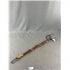Image 2 : Vintage 4 Piece Weapons Décor In Original Boxes - 2 Sekura Viking Axes Approx. 24"L, Battle Axe Appr