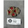 Image 1 : Order of Masonic Lodge Templar Cross Cloth Pin