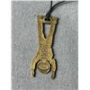 Image 2 : Vintage Faro Bungee Bookmark Pendant w/ Black Cord Necklace