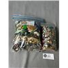 Image 2 : Bag of Jewelry + Small Bag of Jewelry Parts etc