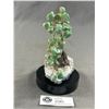 Image 3 : 6" Aventurine Crystal Bonsai Tree On Crystal Base. Retails $450.00