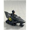 Image 2 : 2 1991 DC Comics McDonald's Happy Meal Toys - Batman In Pull Back Batmobile &  Cat Woman In Purple W