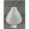 Image 2 : Pair Of Mid-Century Milk Glass Lamp Shades
