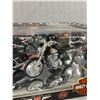 Image 2 : New in Box Maisto 1:18 Scale Collector's Edition Die Cast Harley Davidson Motorcycles