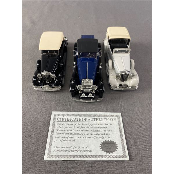 Lot of3 1/34 Scale National Motor Museum Diecast Cars
