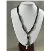 Image 2 : Nice Lot of Black Jewelry. Necklaces, Bracelets Etc