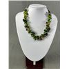 Image 2 : 2 Vintage Costume Necklaces. 1 Green And 1 Black