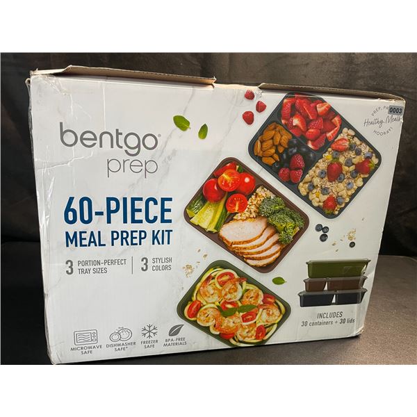 1 Bentgo Prep 60-Piece Meal Prep Kit - Includes 30 Containers and Lids - New