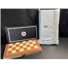 Image 2 : 2 Homemari Wooden Chess Board Sets - Travel/Foldable Chess Boards - Brand New
