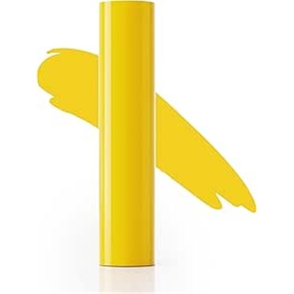 2 Large Rolls of Heat Transfer Vinyl (HTV)- 12" x 15FT Rolls for DIY Heat Press Crafts - Yellow/Gold