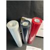 Image 4 : 3 Large Rolls of Heat Transfer Vinyl (HTV)- 12" x 20FT Rolls - White, Black, and Red - NEW