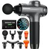 Image 1 : 1 Raemao X6 Carbon Handheld Deep-Tissue Percussion Massage Gun w/ 15 Interchangeable Heads - NEW
