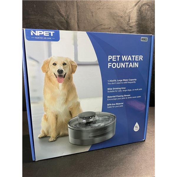 1 Large Size (5L Water Capacity) Automatic Pet Water Fountain - For Dogs/Cats - Brand New!
