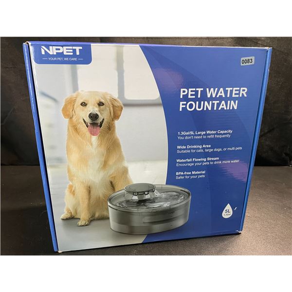 1 Large Size (5L Water Capacity) Automatic Pet Water Fountain - For Dogs/Cats - Brand New!