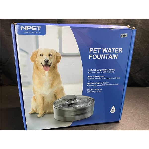 1 Large Size (5L Water Capacity) Automatic Pet Water Fountain - For Dogs/Cats - Brand New!