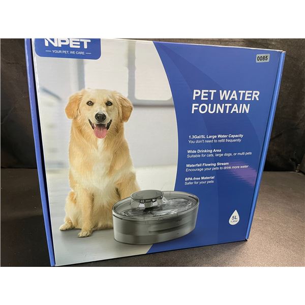 1 Large Size (5L Water Capacity) Automatic Pet Water Fountain - For Dogs/Cats - Brand New!