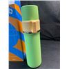 Image 3 : 1 Insulated Water Bottle with Cup - 21oz Double-Wall Thermal Water Bottle for Hot/Cold Drinks- Green