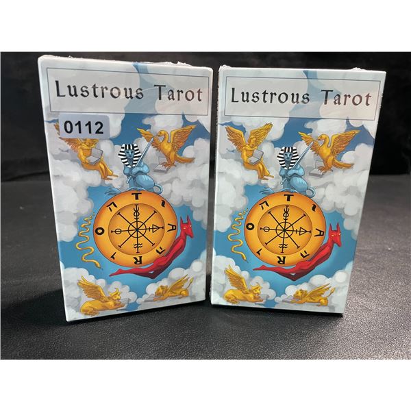 2 Packs of Lustrous Tarot Deck Cards - New Sealed