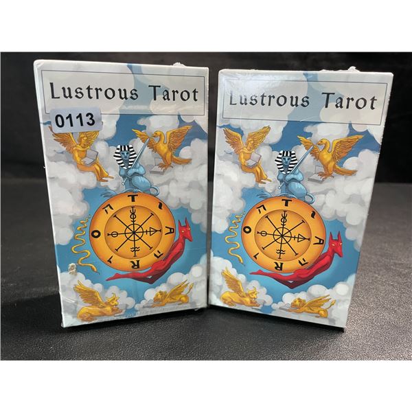 2 Packs of Lustrous Tarot Deck Cards - New Sealed