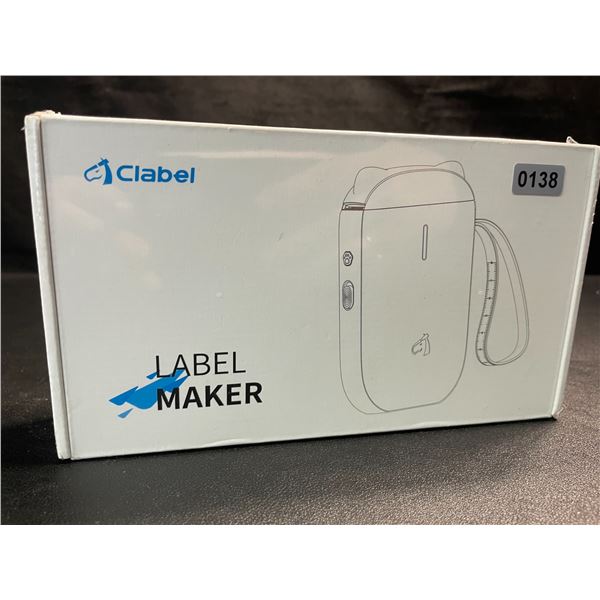 1 Clabel Portable Bluetooth Label Maker - Inkless/Wireless Thermal Label Machine - New Sealed!