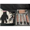 Image 1 : 1 Interchangeable Hair Curling Wand Set with Heat Proof Glove - 5 Assorted Barrels Included - New!