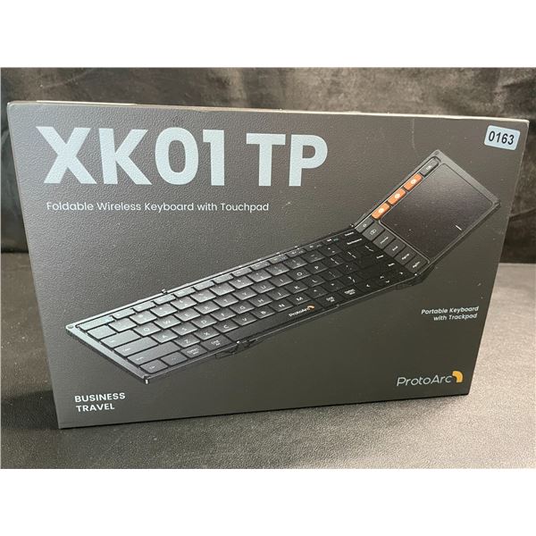 1 ProtoArc XK01TP Foldable Wireless Keyboard with Touchpad - Brand New!
