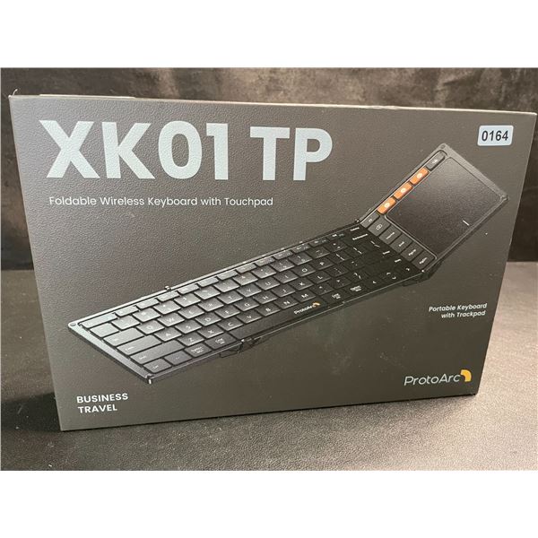 1 ProtoArc XK01TP Foldable Wireless Keyboard with Touchpad - Brand New!