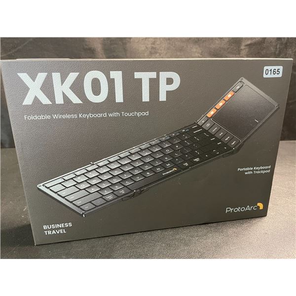 1 ProtoArc XK01TP Foldable Wireless Keyboard with Touchpad - Brand New!