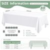 Image 2 : 1 Box of White Tablecloths (60" x 126") Rectangle Design - 10 Tablecloths Included - Brand New