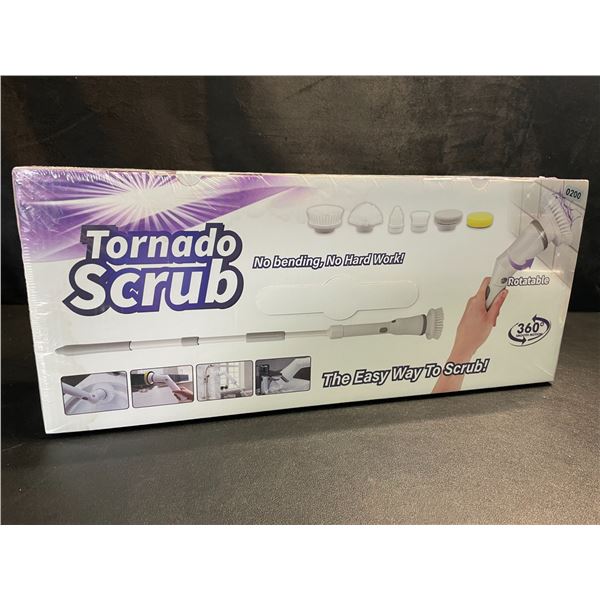 1 Tornado Scrub Cordless Power Scrubber Brush - Perfect for Indoors or Outdoors - New Sealed!