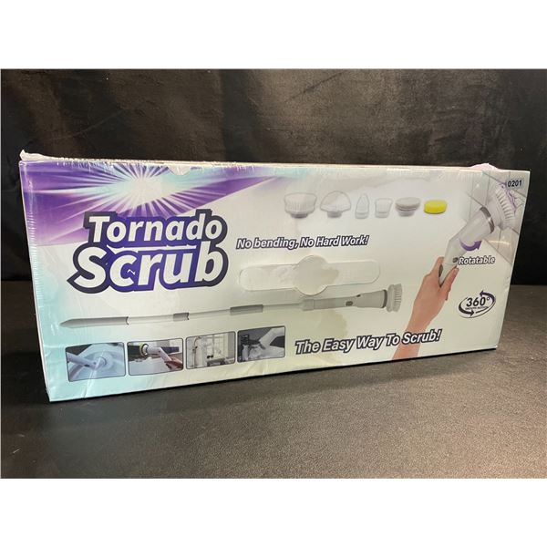 1 Tornado Scrub Cordless Power Scrubber Brush - Perfect for Indoors or Outdoors - Sealed (Dmg Box)
