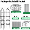 Image 5 : Box of 2 6FT Tall Metal Garden Trellises/Plant Support Towers for Outdoors/Indoor Plants - Brand New