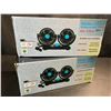 Image 1 : 2 Double-Headed Vehicle Fans (Model: HX-T303) - Brand New