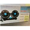 Image 3 : 2 Double-Headed Vehicle Fans (Model: HX-T303) - Brand New