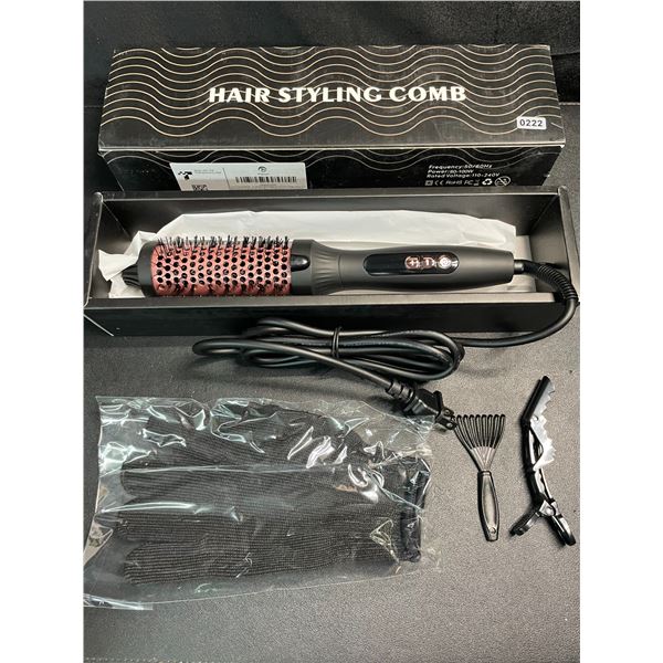 1 Heated Hair Curling Thermal Brush/Curling Iron - 1.5" Barrel - Brand New