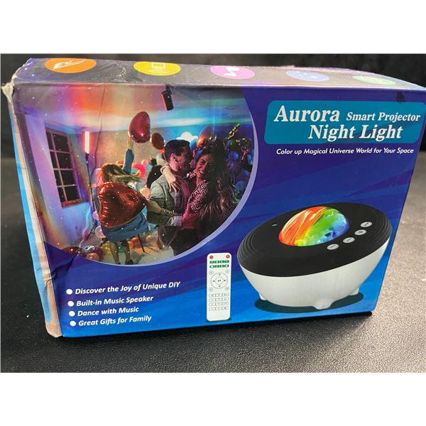 1 Smart Aurora Starry Night Light Projector with Remote Control & App Control - New