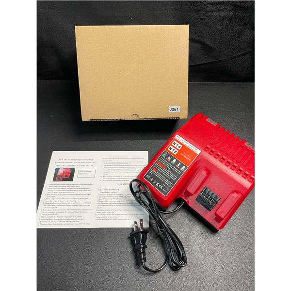 1 Aftermarket Charger for Milwaukee Batteries (14V-18V Batteries/M12/M18) - Brand New