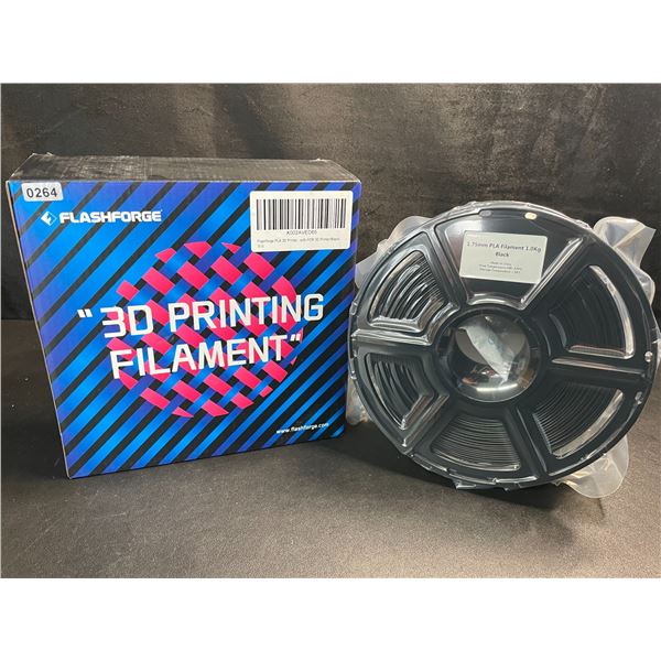 1 Roll of Flashforge PLA 3D Printer Filament - Black - Brand New