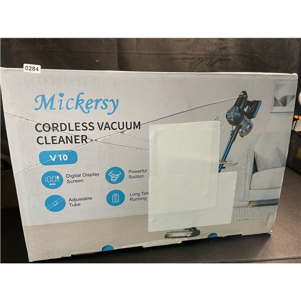 1 Mickersy Cordless Vacuum Cleaner V10 w/ Digital Display - Open Box/Lightly Used
