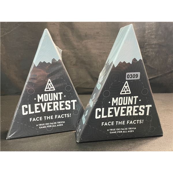 2 Mount Cleverest - True of False Trivia Card Games for Adults - New Sealed