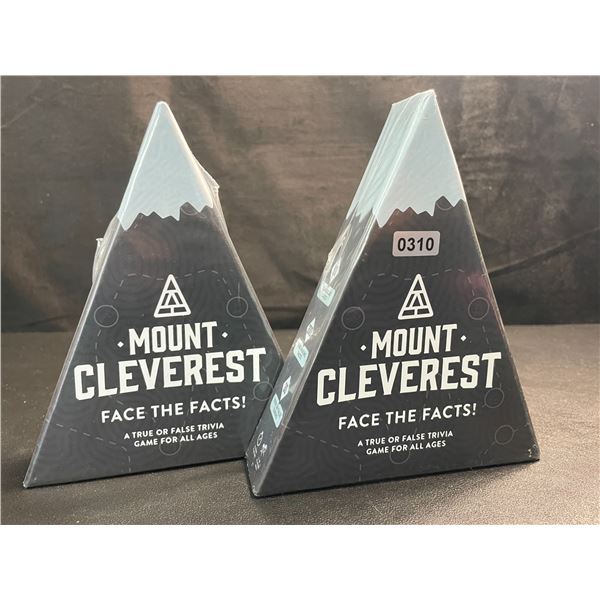2 Mount Cleverest - True of False Trivia Card Games for Adults - New Sealed