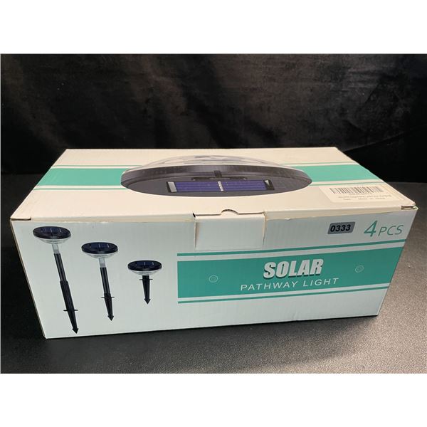 1 Box of Solar Pathway Lights - 4PCS - Color Changing - Waterproof Solar Path Lights - New