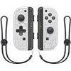 Image 1 : 1 Set of Joycon Controllers for Nintendo Switch - White Marble Aftermarket Design - Brand New!
