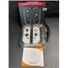 Image 2 : 1 Set of Joycon Controllers for Nintendo Switch - White Marble Aftermarket Design - Brand New!