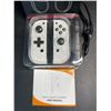 Image 3 : 1 Set of Joycon Controllers for Nintendo Switch - White Marble Aftermarket Design - Brand New!