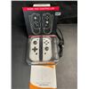 Image 2 : 1 Set of Joycon Controllers for Nintendo Switch - White Marble Aftermarket Design - Brand New!