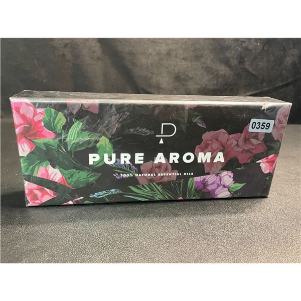 1 Box of Pure Aroma 100% Natural Essential Oils - 6pcs - New Sealed